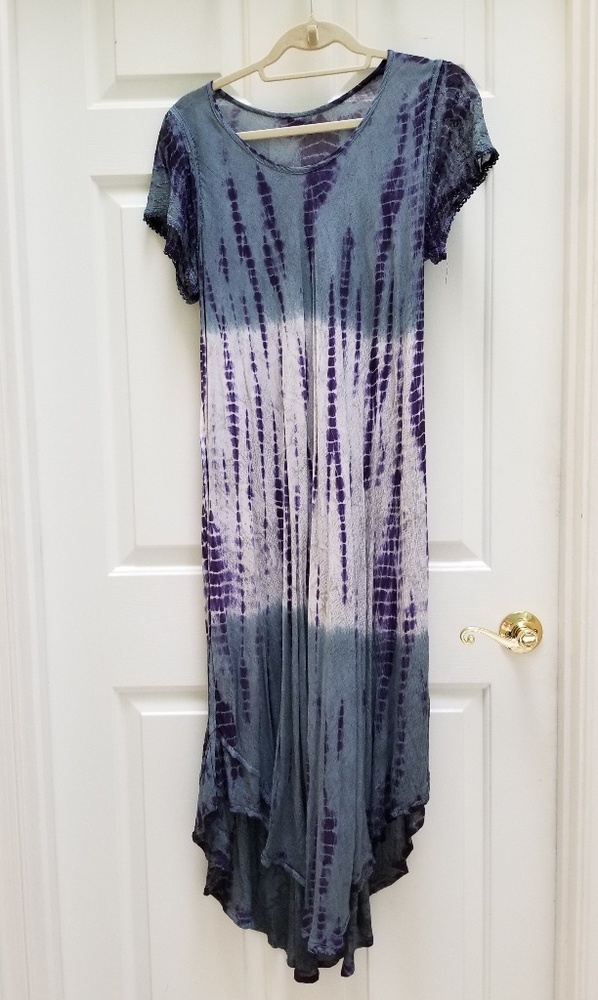 Unique long tie dye dress